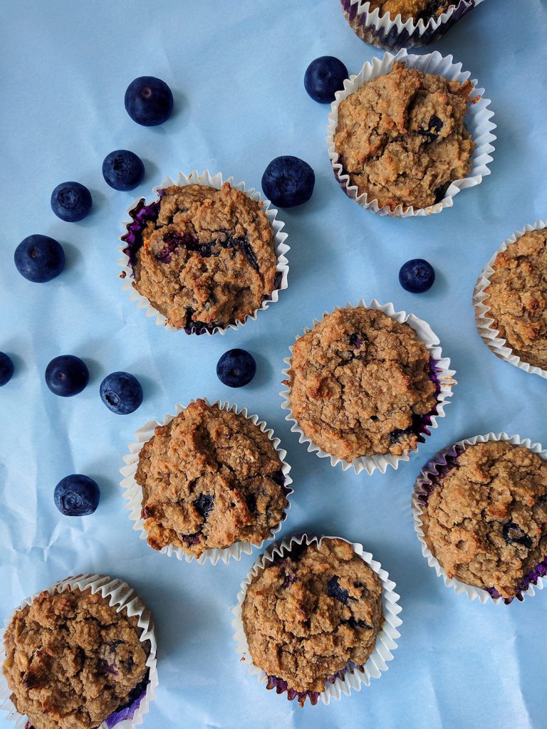 Sugar free lemon blueberry muffins | spartanlifeblog.com