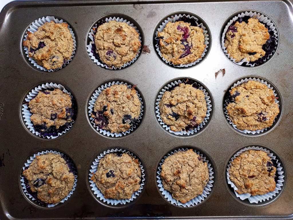 Oil free bluberry muffins | spartanlifeblog.com