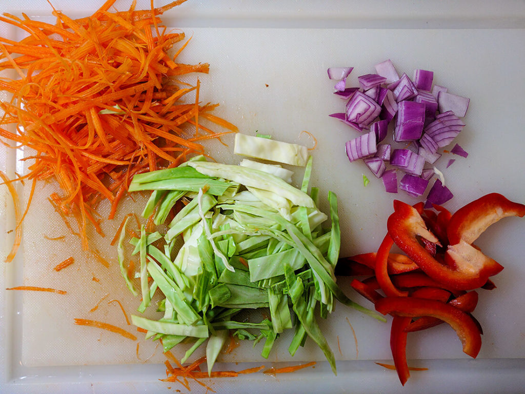 spaghetti squash pad thai vegetables