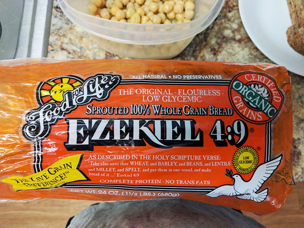 Ezekiel bread sandwich