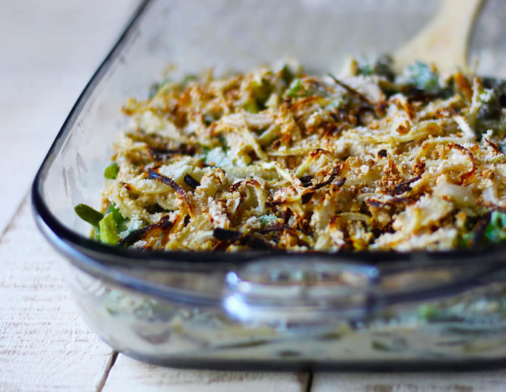 vegan green bean casserole oil free vegan