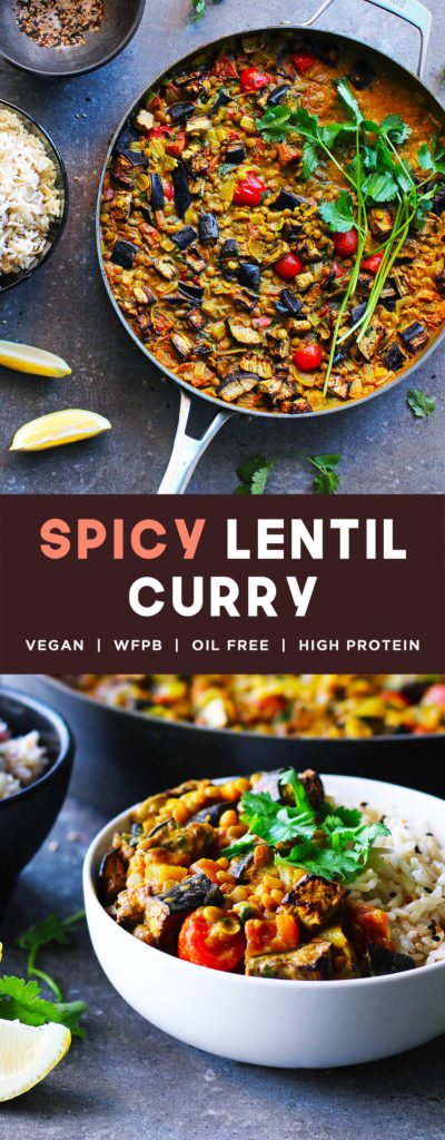 Healthy Spicy Lentil Curry Recipe | by spartanlifeblog.com