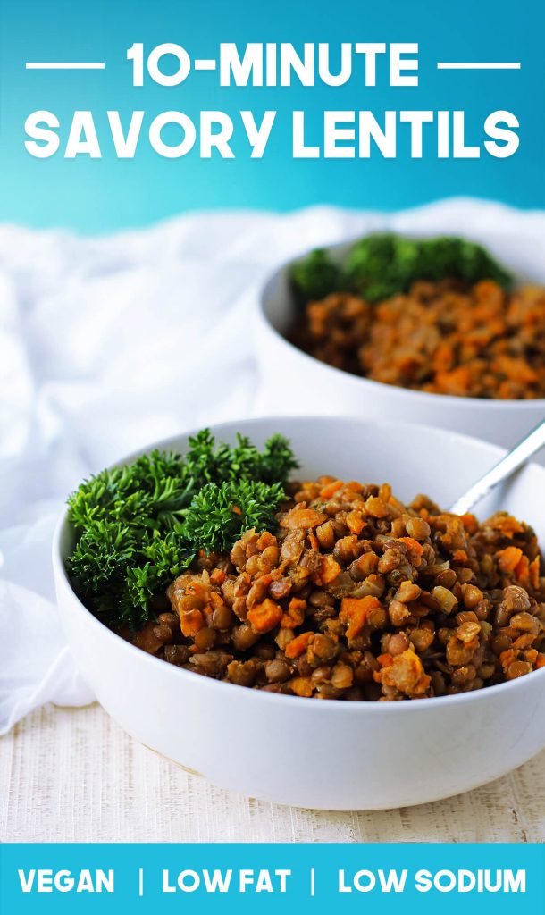 10 Minute Savory Lentils Healthy Cheap Dinner In Under 10 Minutes