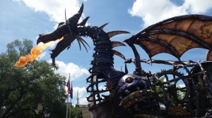 Disney World parade dragon fire 